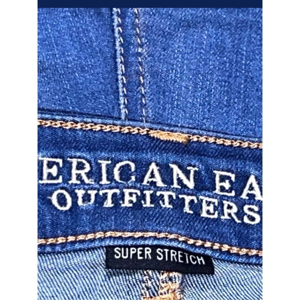 American Eagle Stretch Super Hi Rise Shortie Shorts Size 6 #114 - Picture 5 of 6